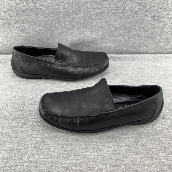 ECCO 35597 - Men\'s Size 11 Black Leather Slip On Moccasin Driving Loafers  B12 main image 9
